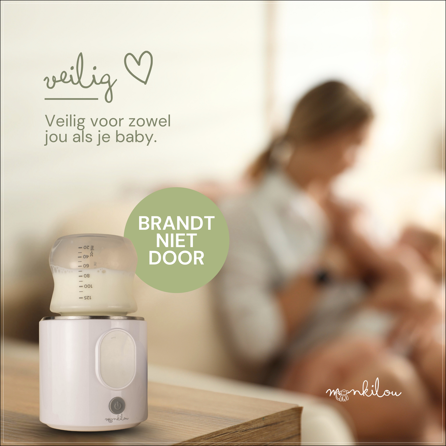 Monkilou Draagbare Flessenwarmer