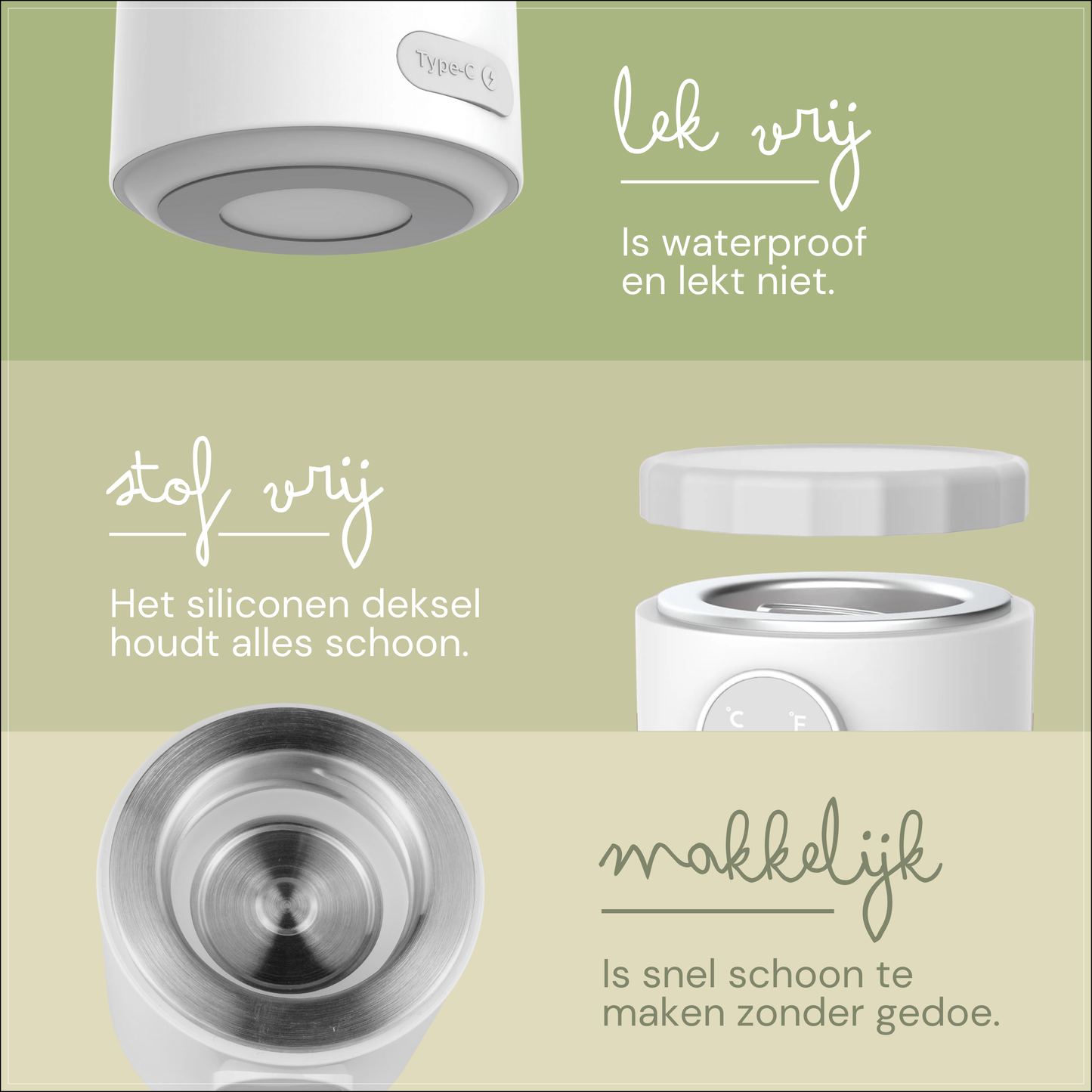 Monkilou Draagbare Flessenwarmer